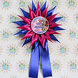 Значки с розетками Фиалка и хвостиками для выпускников, фото 4