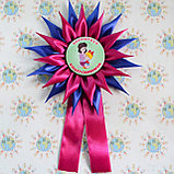 Значки с розетками Фиалка и хвостиками для выпускников, фото 5