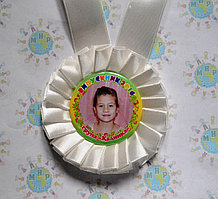 Медали выпускникам с фотографиями Белые