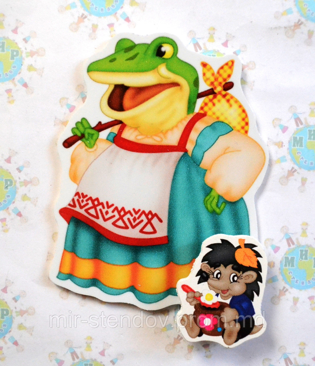 Магнитный стенд для крепления рисунка Лягушка, фото 1