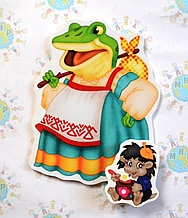 Магнитный стенд для крепления рисунка Лягушка