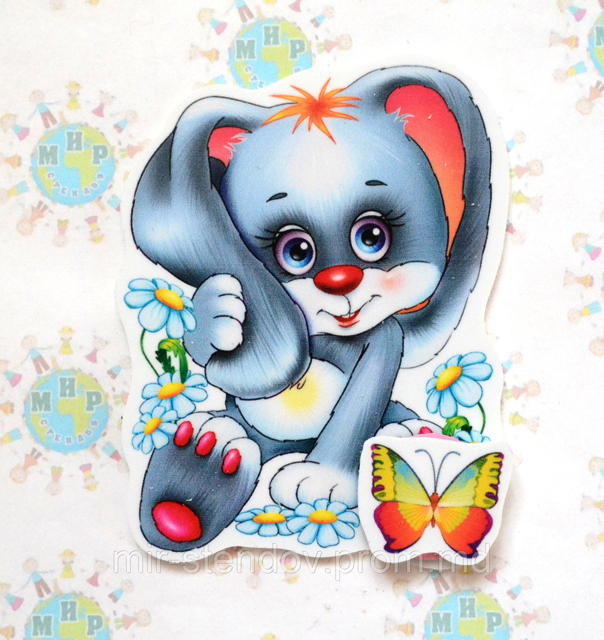 Магнитный стенд для крепления рисунка Заяц, фото 1