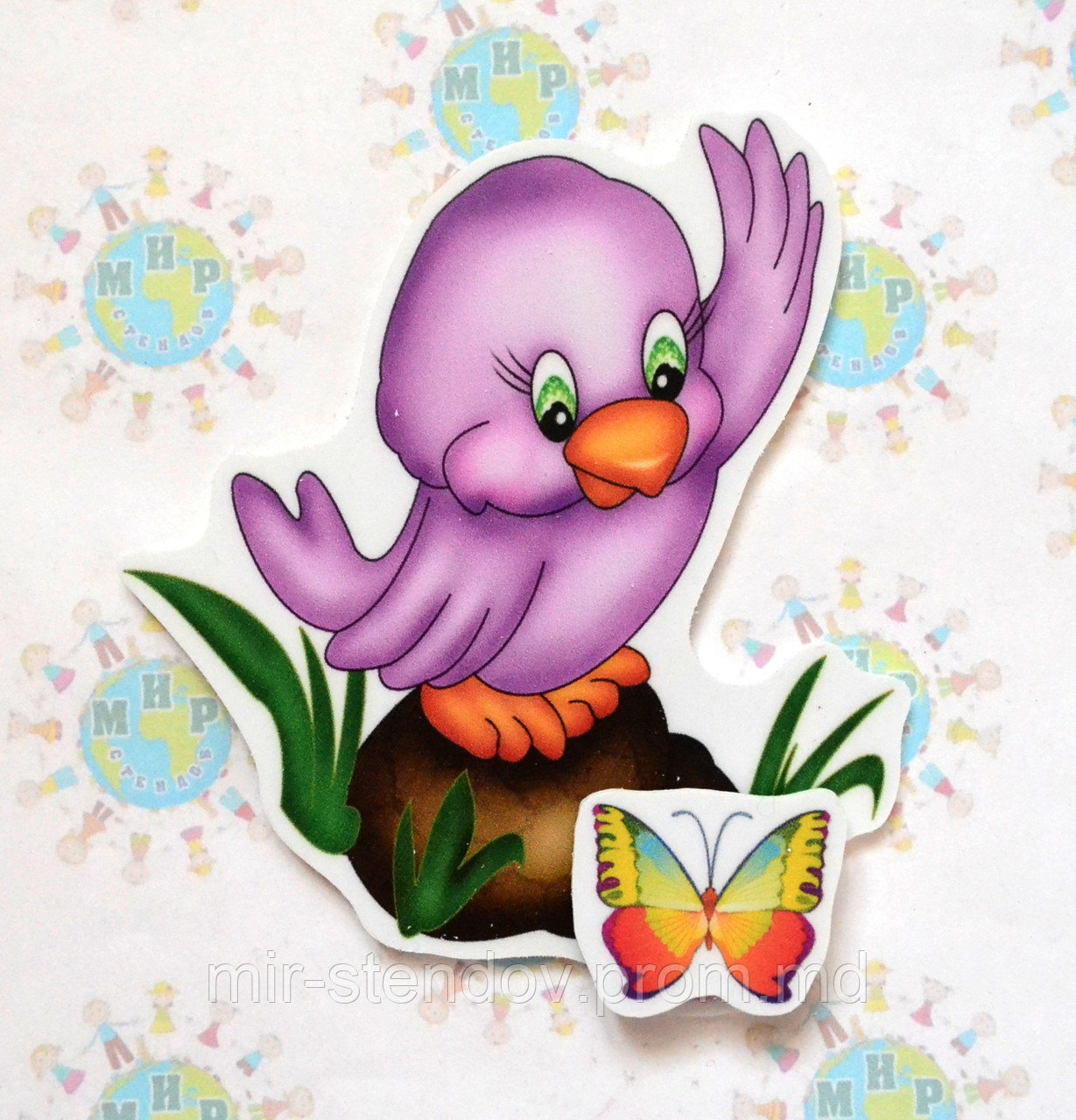 Магнитный стенд для крепления рисунка Птенчик, фото 1