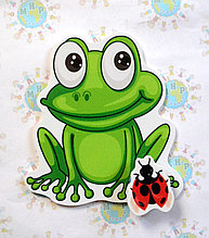 Магнитный стенд для крепления рисунка Лягушёнок