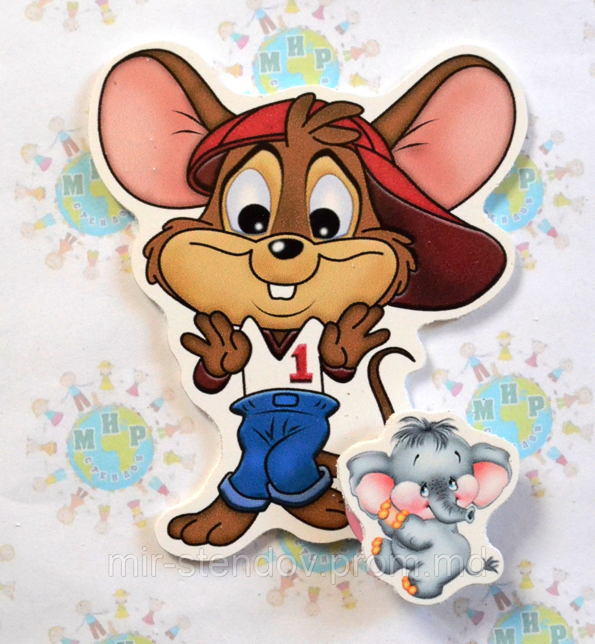 Магнитный стенд для крепления рисунка Мышонок, фото 1