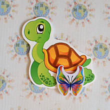 Магнитный стенд для крепления рисунка Черепашка