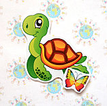 Магнитный стенд для крепления рисунка Черепашка, фото 2