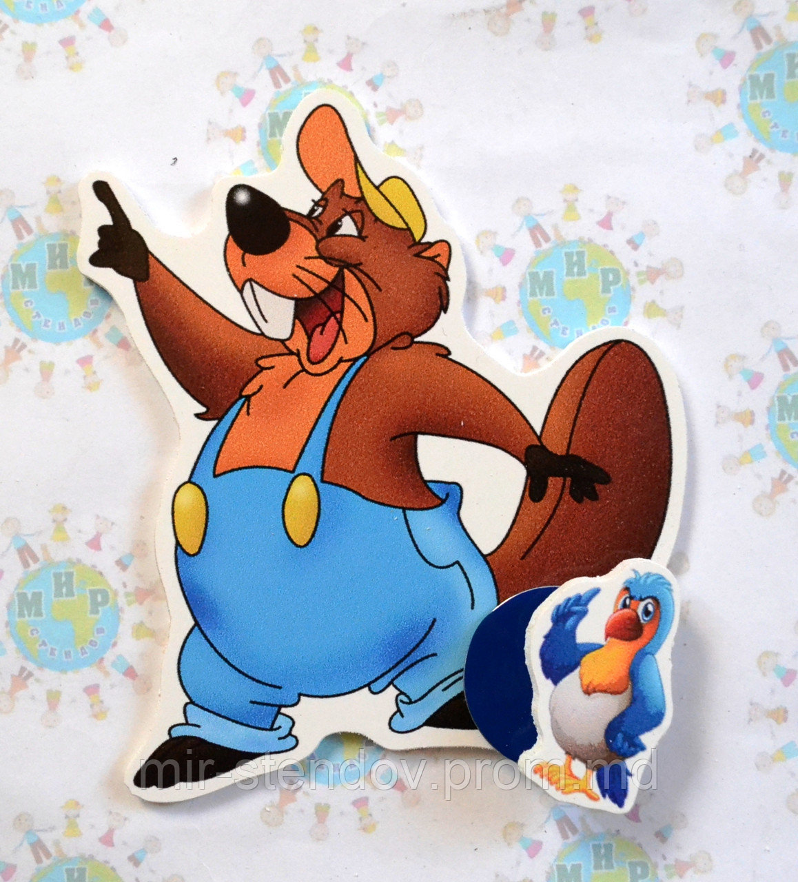 Магнитный стенд для крепления рисунка Бобёр, фото 1