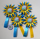 Значок Джерельце с розеткой Астра и ленточками, фото 2