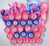 Медали выпускникам с фотографиями Розовые, фото 4