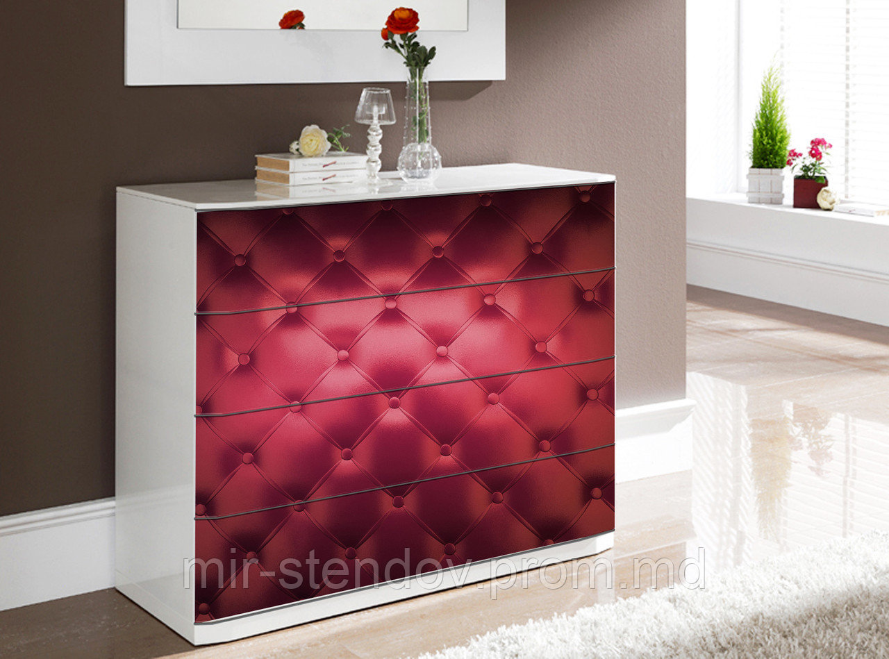 Наклейка на комод Кожанная обивка, фото 1