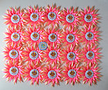 Значки для детского сада с розеткой-канзаши Гербера, фото 2