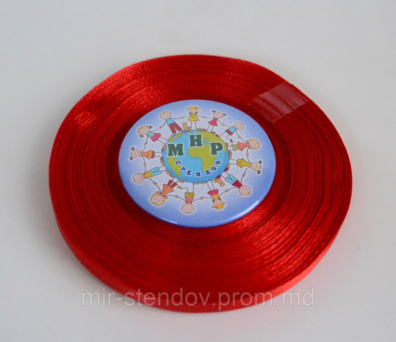 Лента атласная 6 мм Красная 8055, фото 1