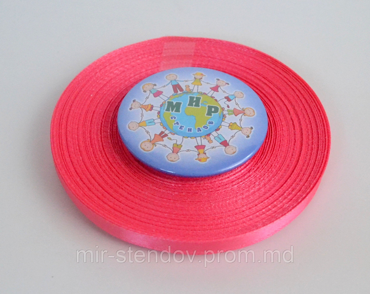 Лента атласная 6 мм Коралловая  8049, фото 1