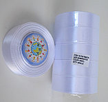 Лента атласная 25 мм Белая, фото 2