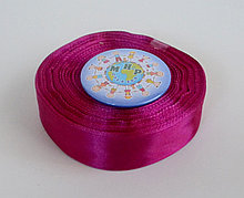 Лента атласная 25 мм Малиновая 8053