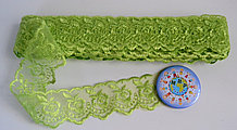 Лента кружевная Оливковая