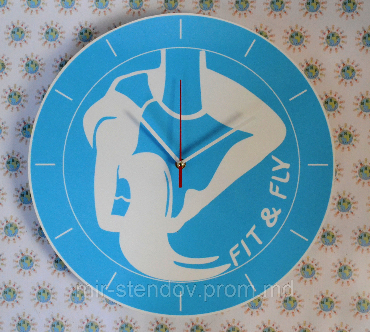Оригинальные настенные часы для фитнес клуба, фото 1