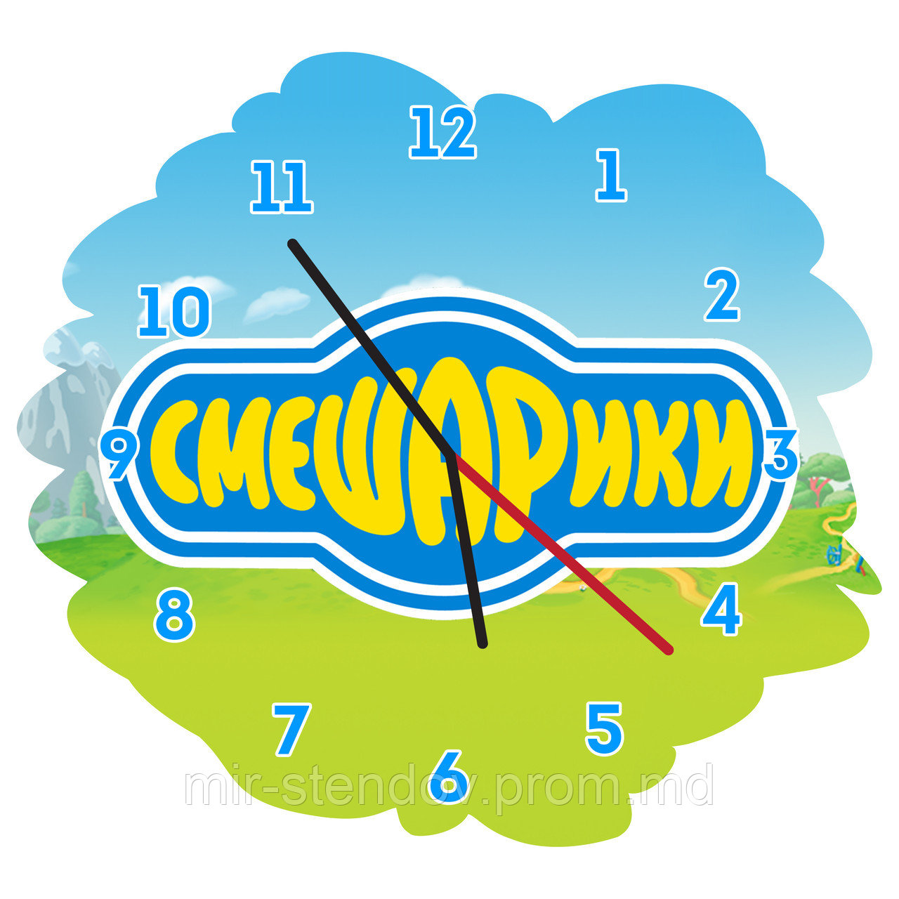 Оригинальные настенные часы Смешарики, фото 1