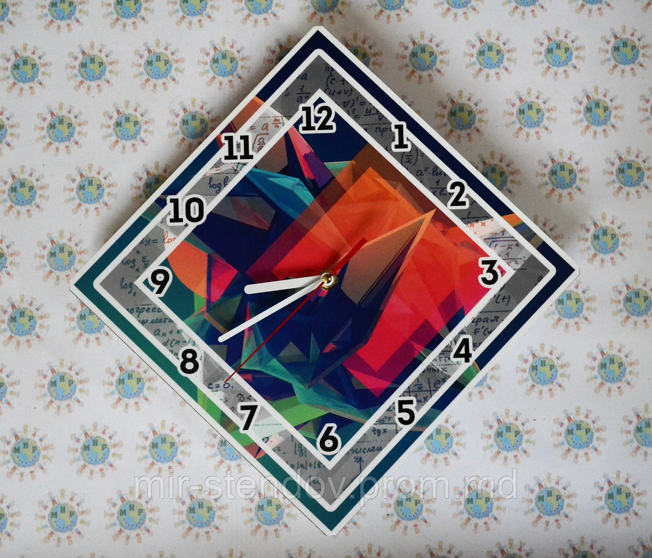 Оригинальные настенные часы Геометрические тела, фото 1