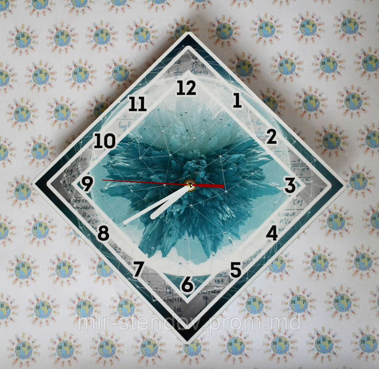 Оригинальные настенные часы Ледяной взрыв - фото 1 - id-p5995141