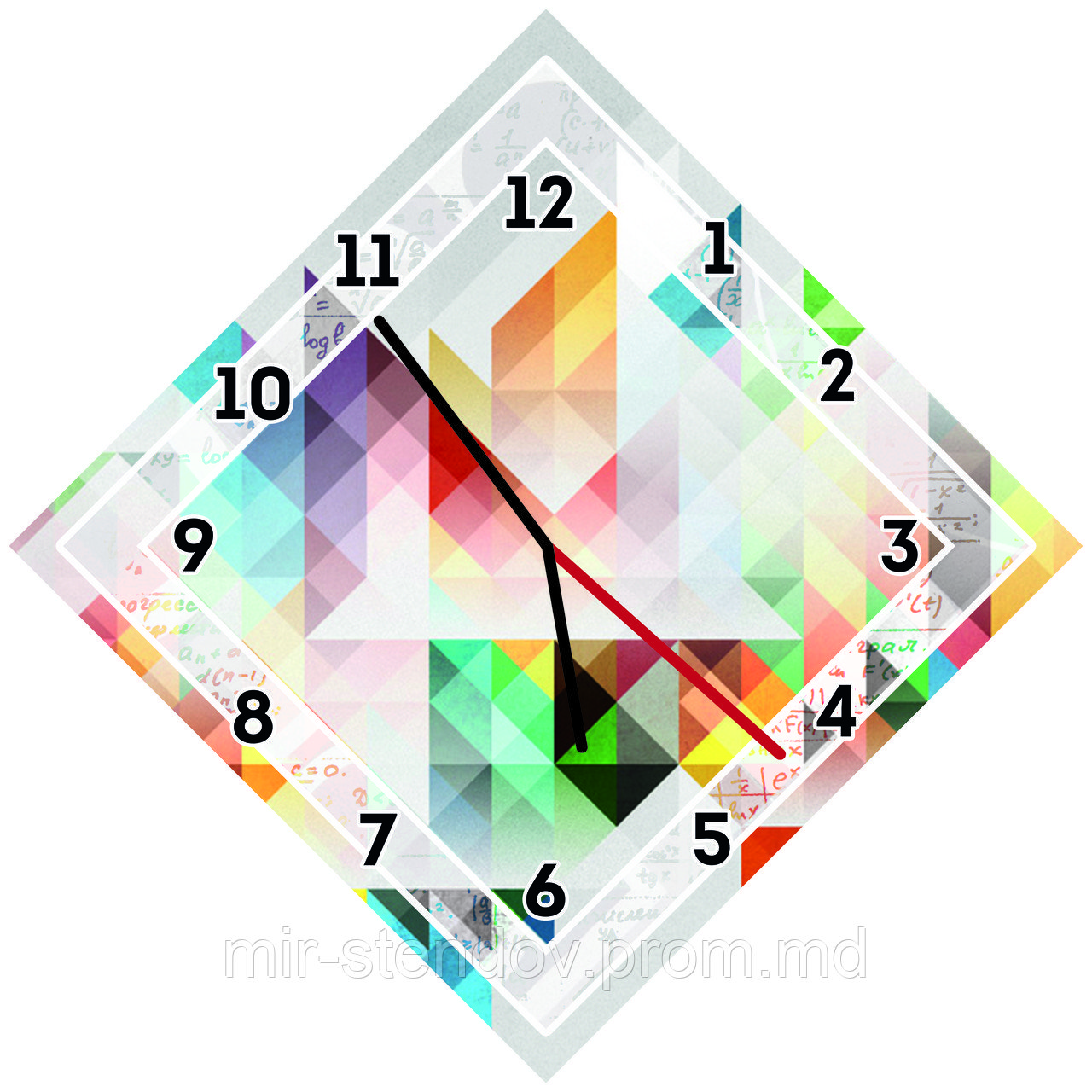 Оригинальные настенные часы Кубизм, фото 1