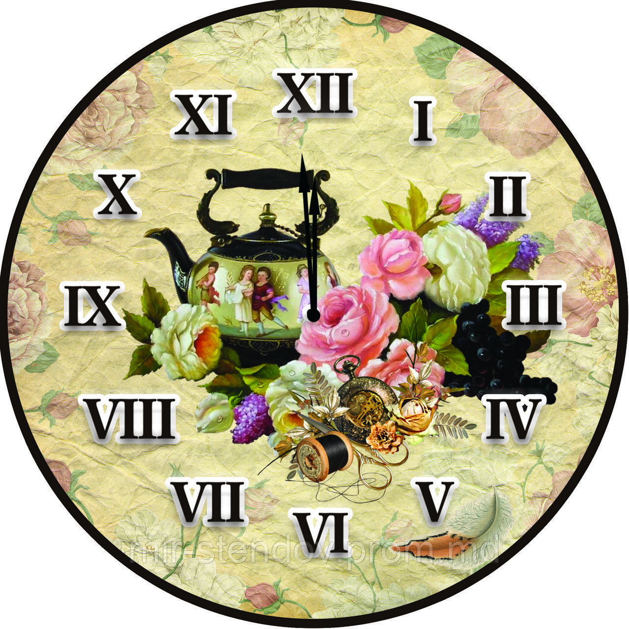 Часы настенные Винтажные Натюрморт, фото 1