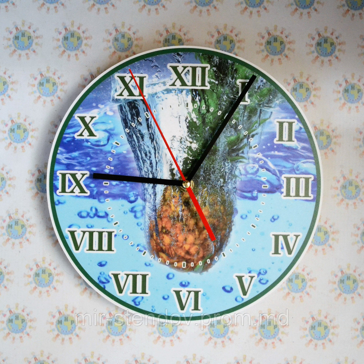 Часы настенные Ананас - фото 1 - id-p5995218
