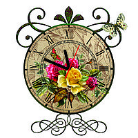 Часы настенные Роза Винтаж