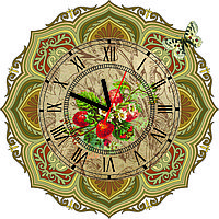 Часы настенные Клубника