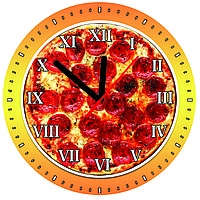 Часы настенные Пицца