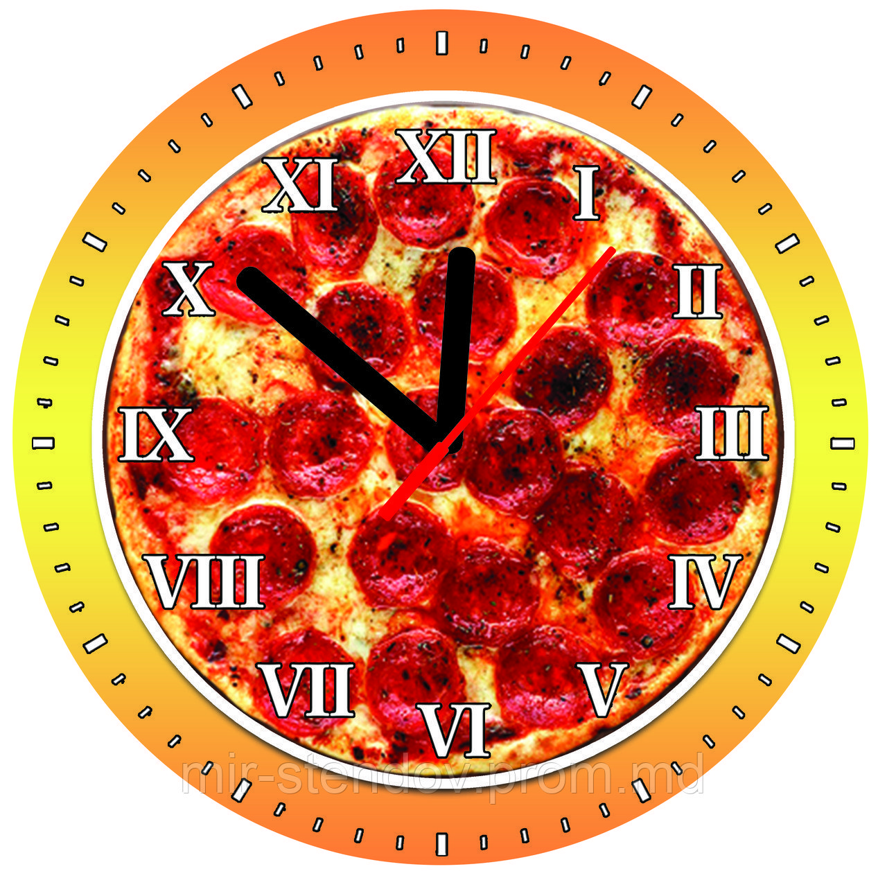 Часы настенные Пицца - фото 1 - id-p5995245