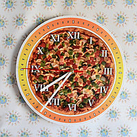 Часы настенные Пицца овощная