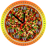 Часы настенные Пицца овощная, фото 2