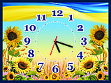Часы настенные в украинском стиле Подсолнухи, фото 2
