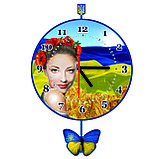 Настенные часы с маятником Моя Украина, фото 2