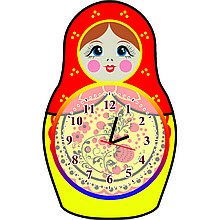 Часы настенные Матрёшка