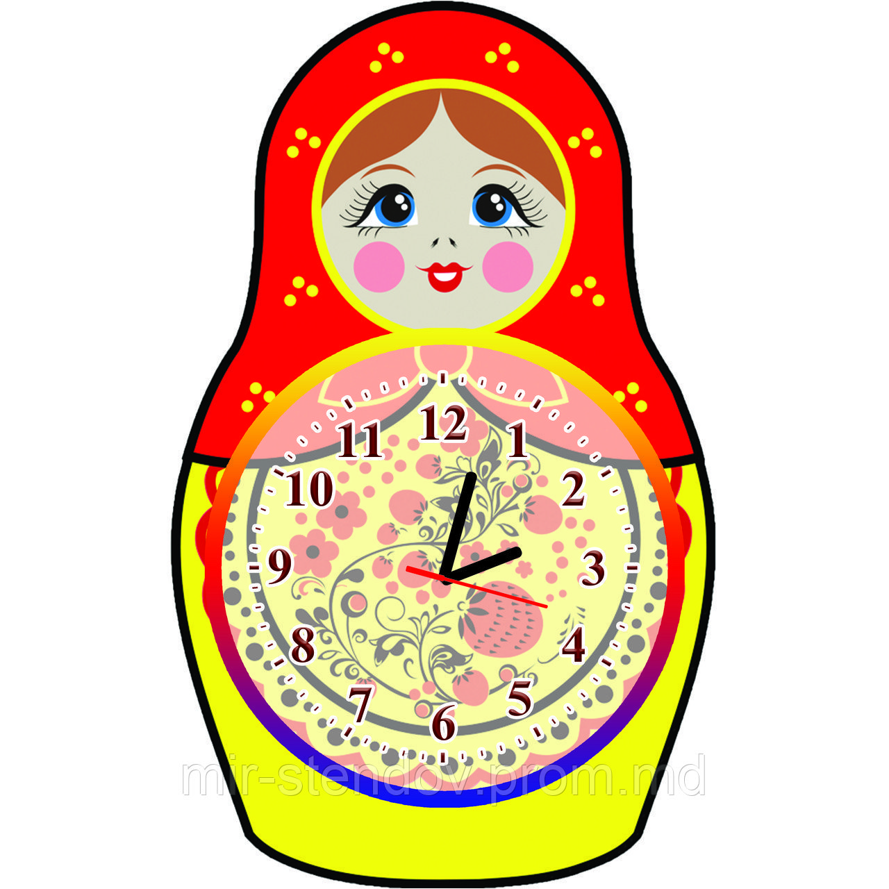 Часы настенные Матрёшка - фото 1 - id-p5995316