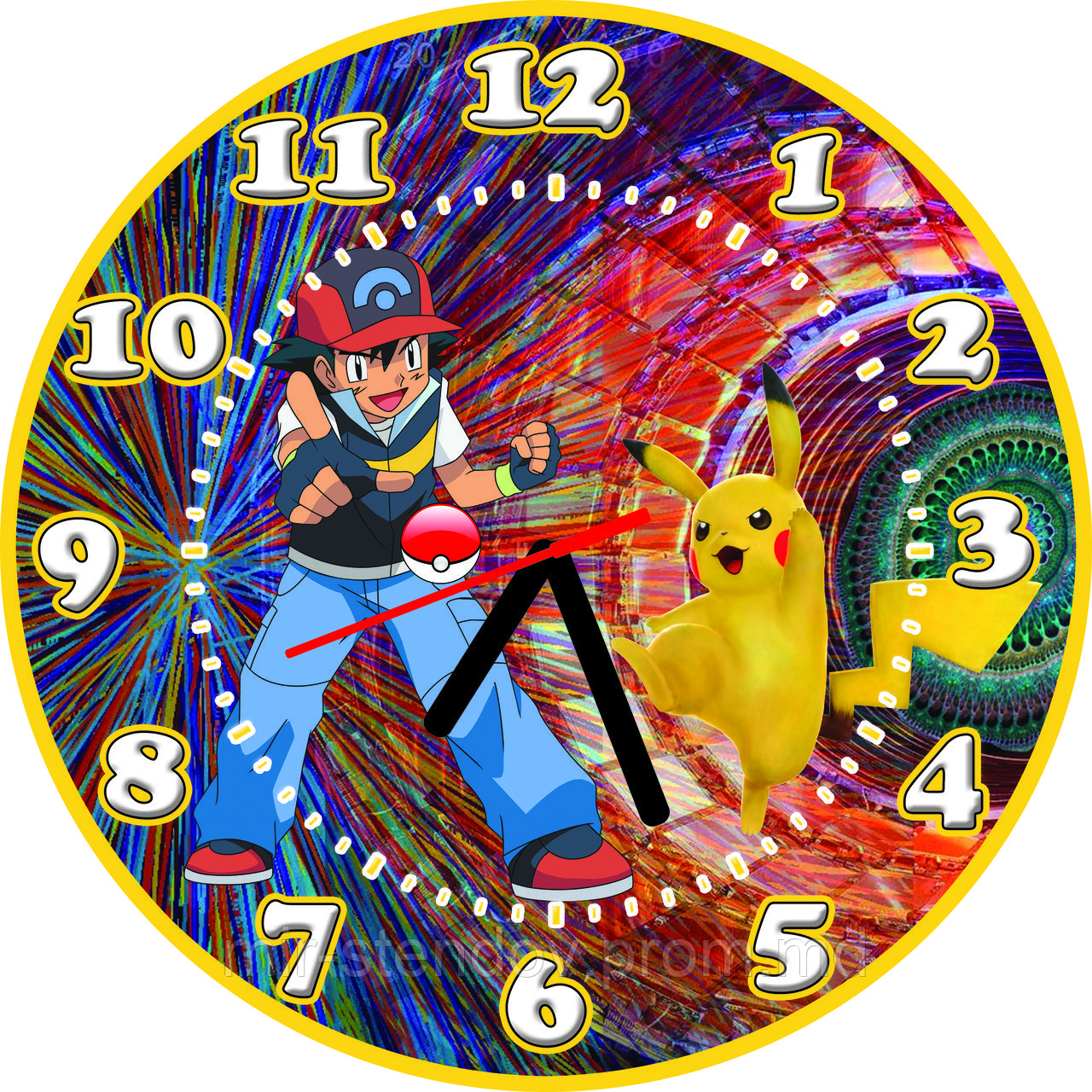 Настенные часы Покемоны - фото 1 - id-p5995327