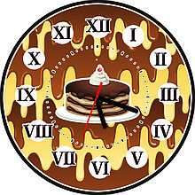 Настенные часы для кухни Тортик