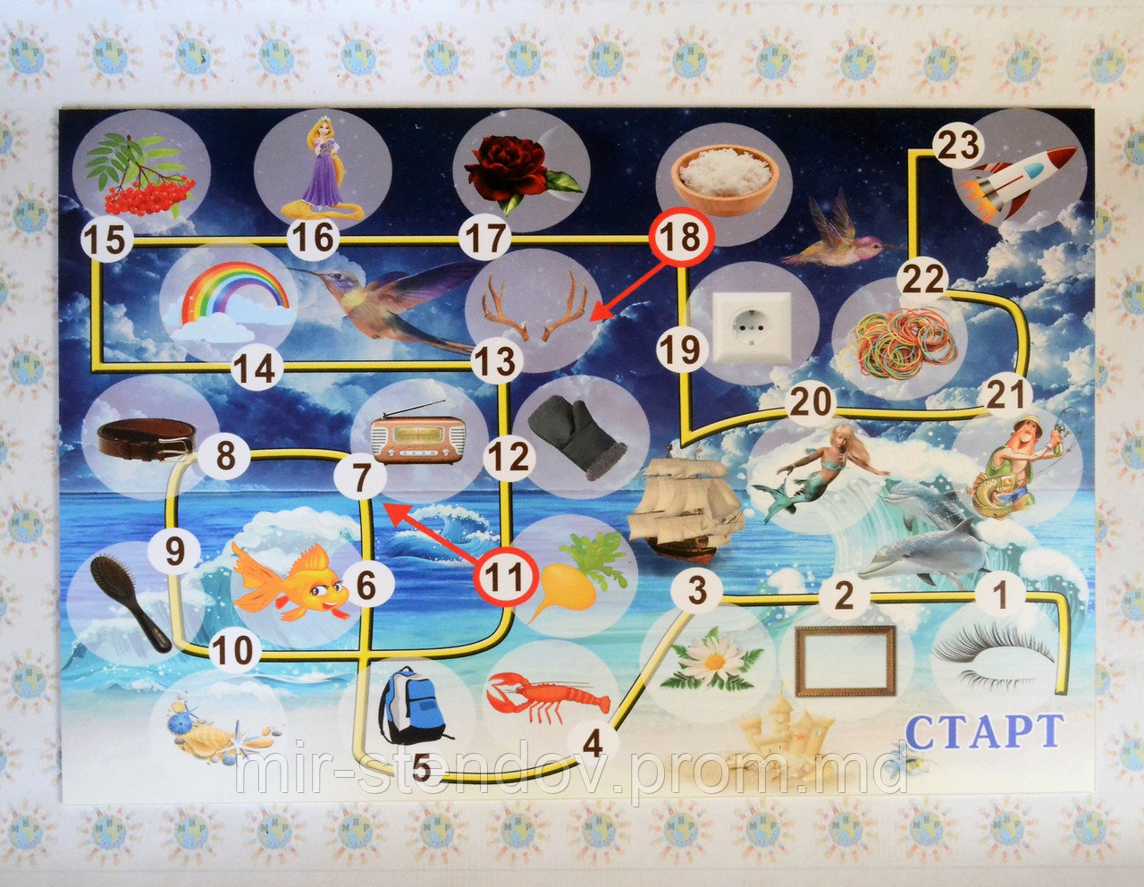 Автоматизация звука Р. Настольная игра-пособие для логопеда, фото 1