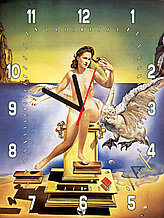 Часы Настенные Атомная леди Сальвадора Дали