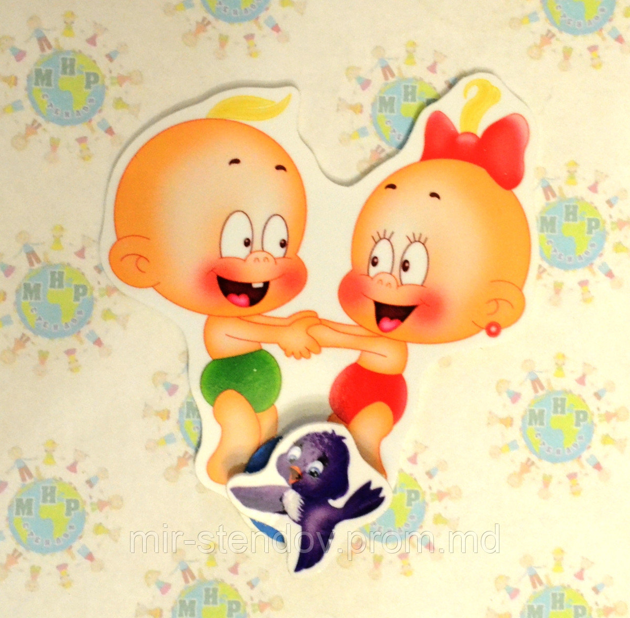 Магнитный стенд для крепления рисунка магнитом Карапузы, фото 1