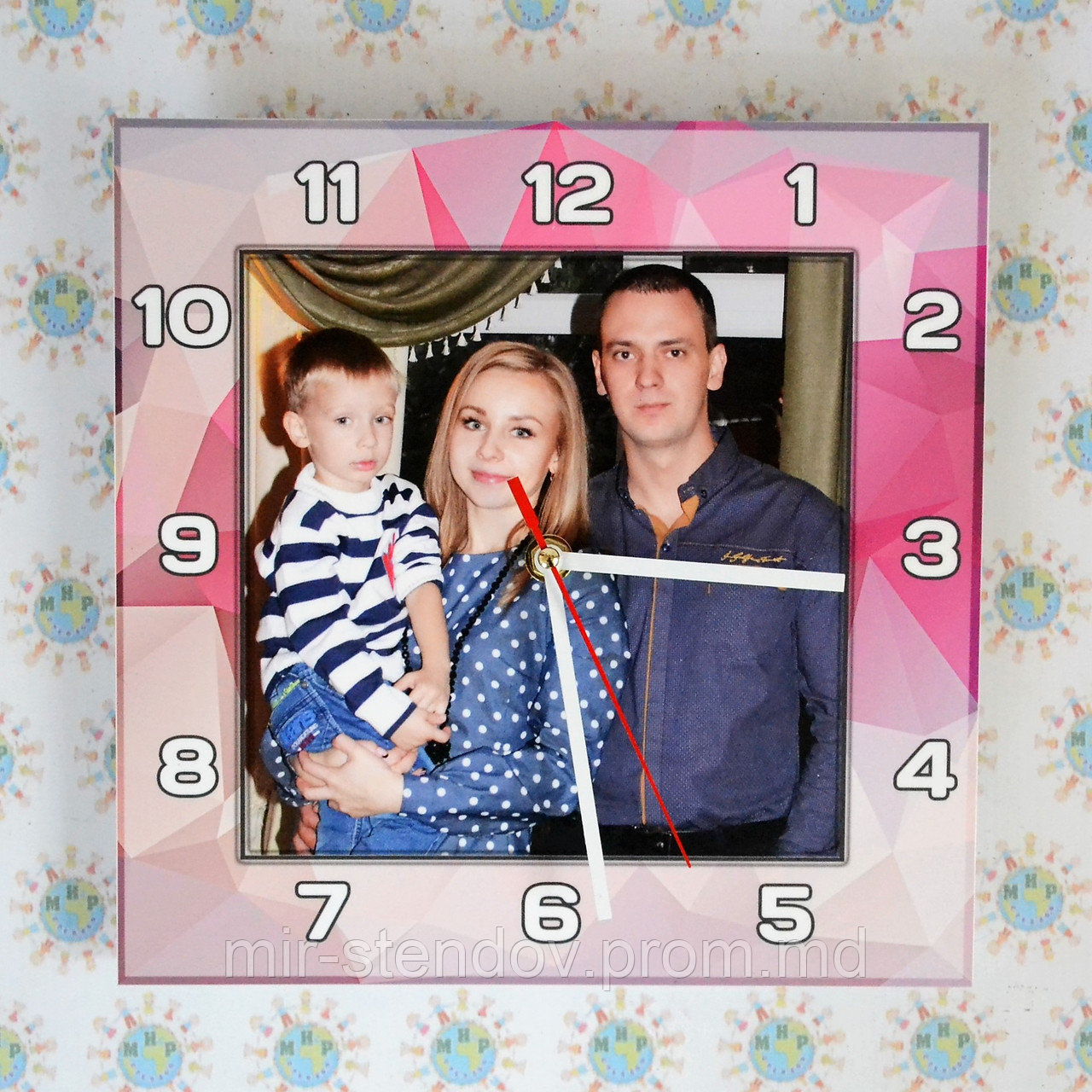 Настенные часы с Вашими фотографиями, фото 1