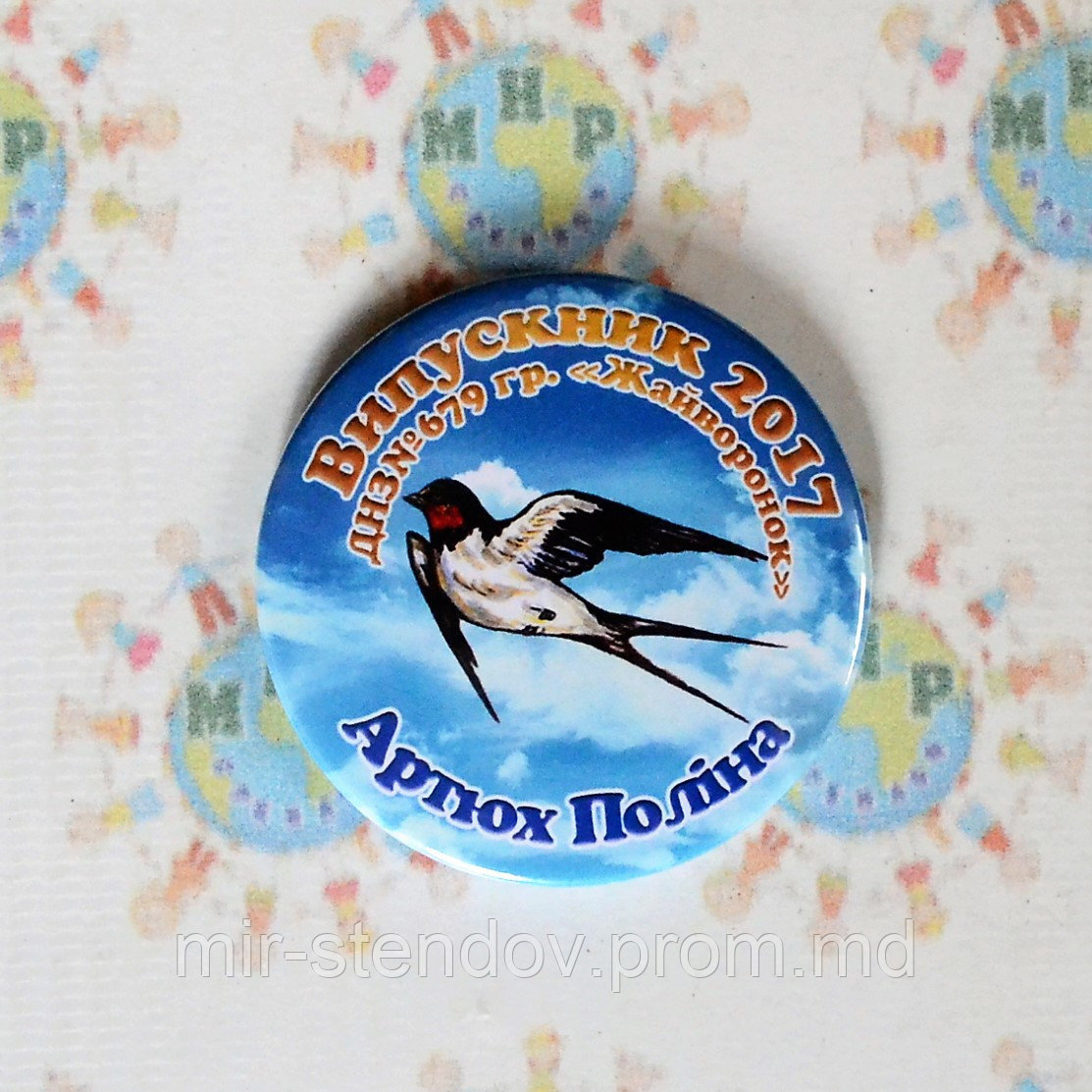 Значок Выпускника детского сада Ласточка, фото 1