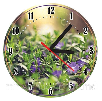 Часы настенные Барвинковая полянка - фото 1 - id-p5995874