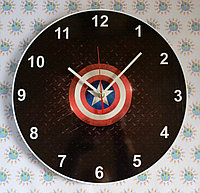 Настенные часы Капитан Америка. Лого