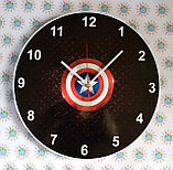 Настенные часы Капитан Америка. Лого, фото 3