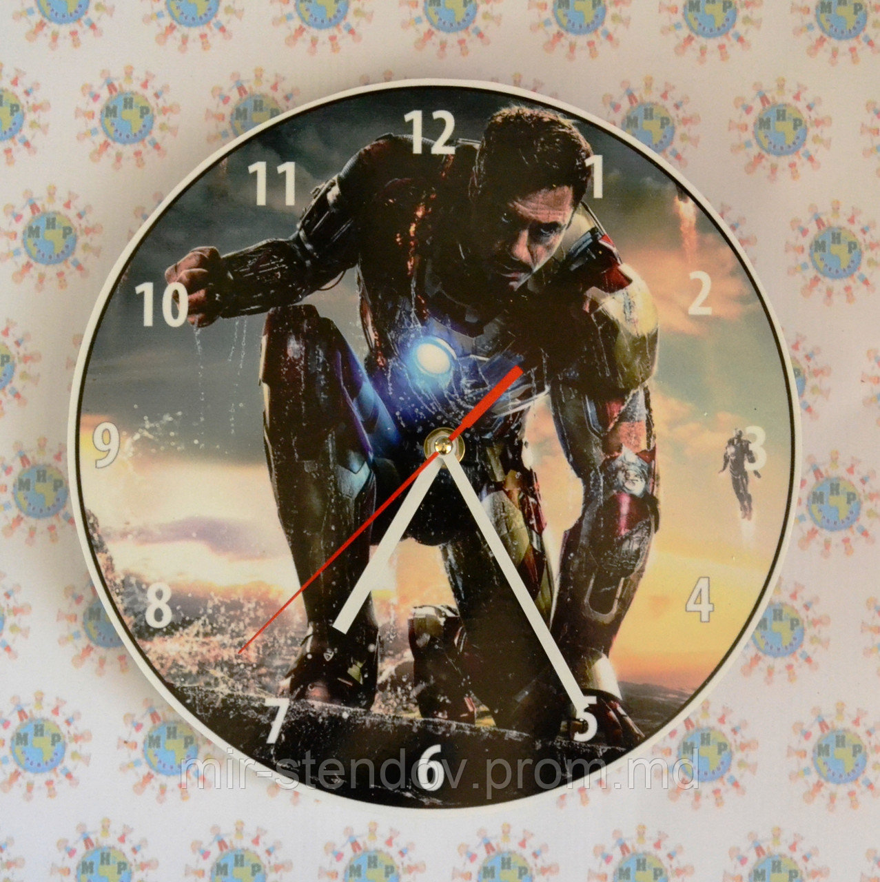 Часы настенные Железный человек 3 - фото 1 - id-p5996028