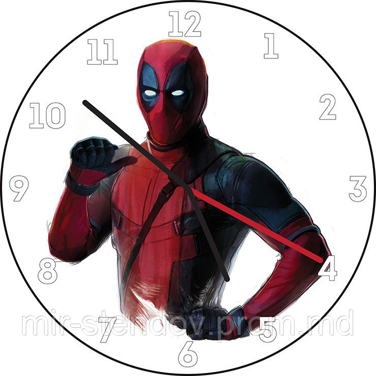 Часы настенные Deadpool - фото 1 - id-p5996071